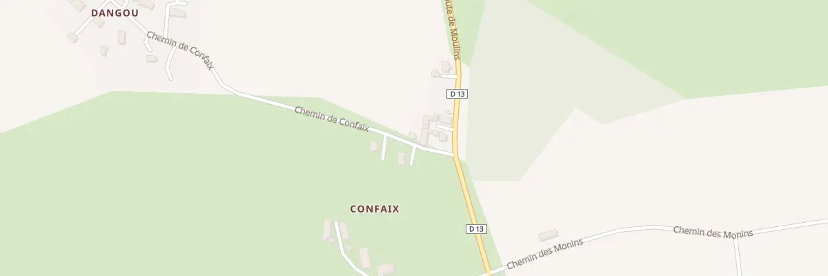 Plan du 6 Che de Confaix à Montilly
