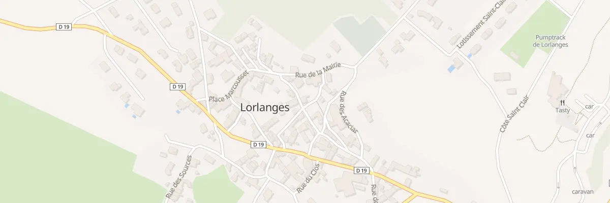 Plan du 1 Pl de l’Eglise à Lorlanges