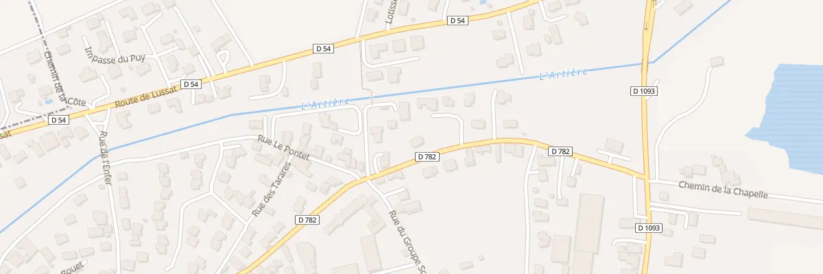Plan du 45 Rue Henri Pourrat aux Martres-d’Artière