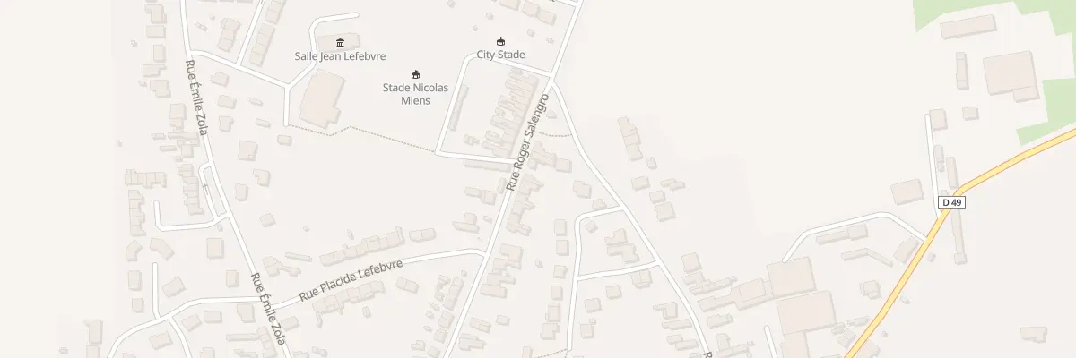 Plan du 33 Rue Roger Salengro à Marquette-en-Ostrevant