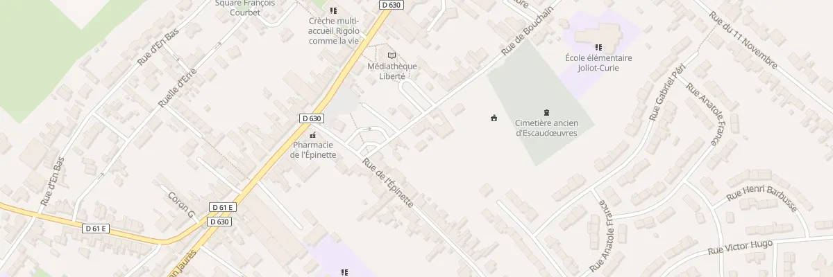 Plan du 4 Rue de Bouchain à Escaudœuvres