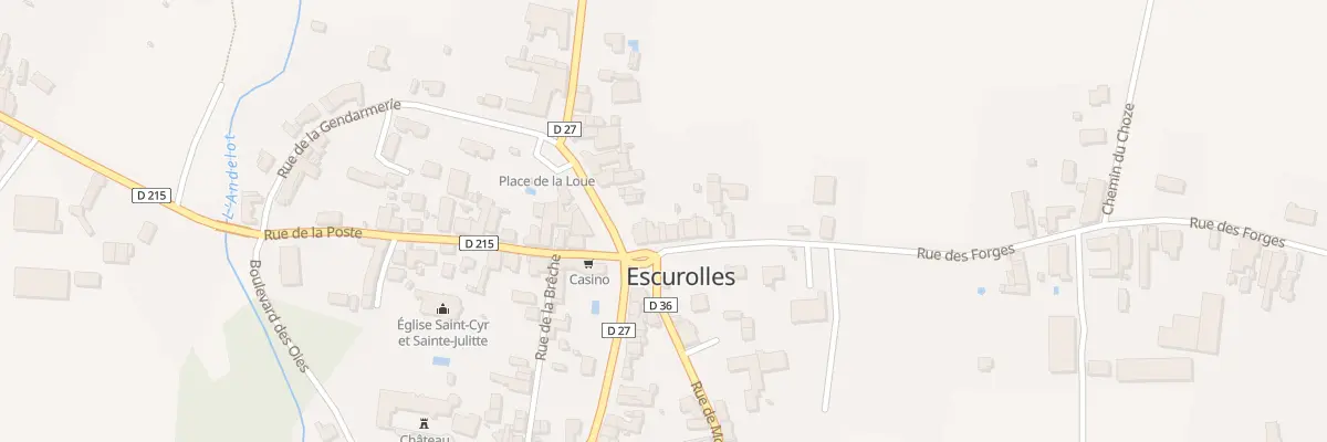 Plan du 5 Rue des Forges à Escurolles