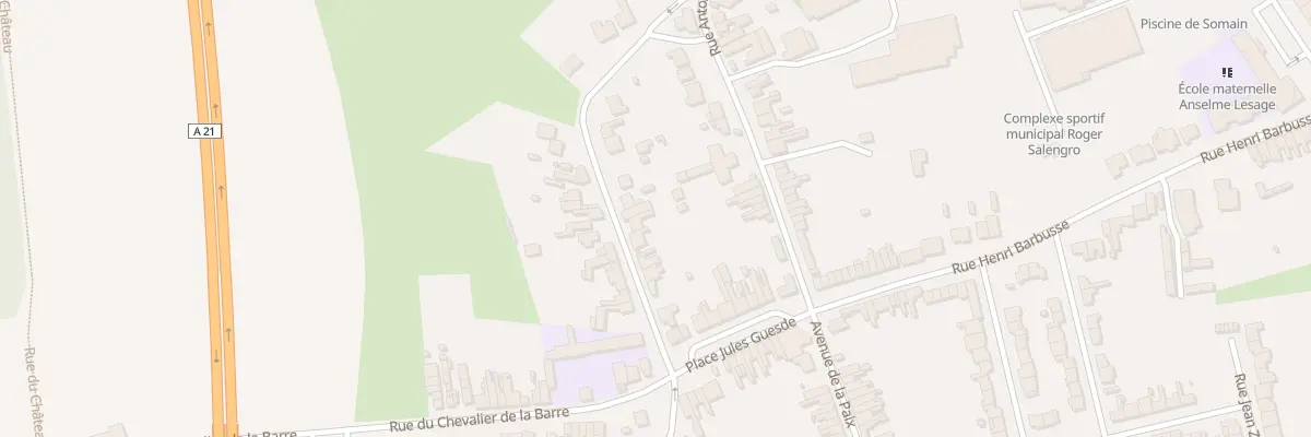 Plan du 12 Rue Camille Desmoulins à Somain
