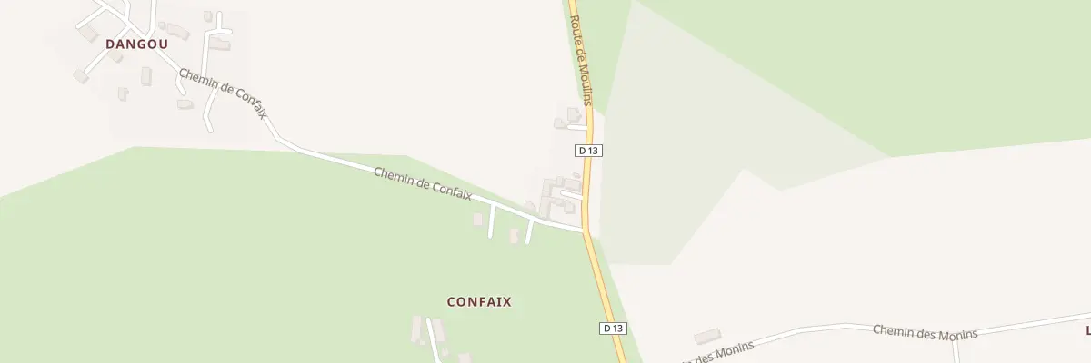 Plan du 4 Che de Confaix à Montilly