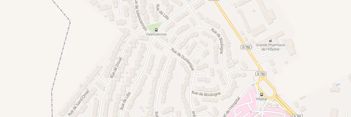 Plan du 1 Rue de Calais à Saint-Quentin
