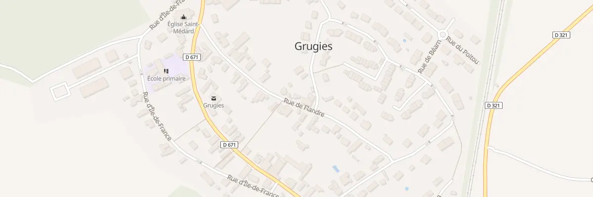 Plan du 20 Rue de Flandre à Grugies
