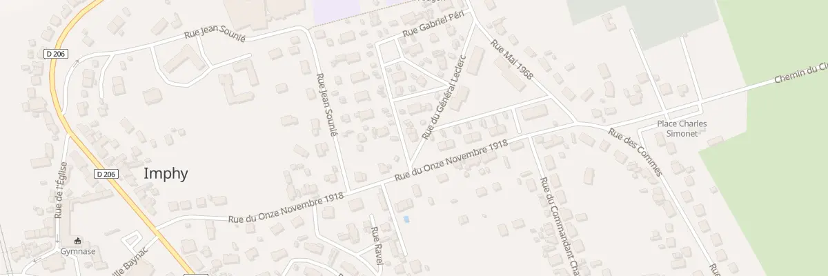 Plan du 4 Rue du Col Fabien à Imphy