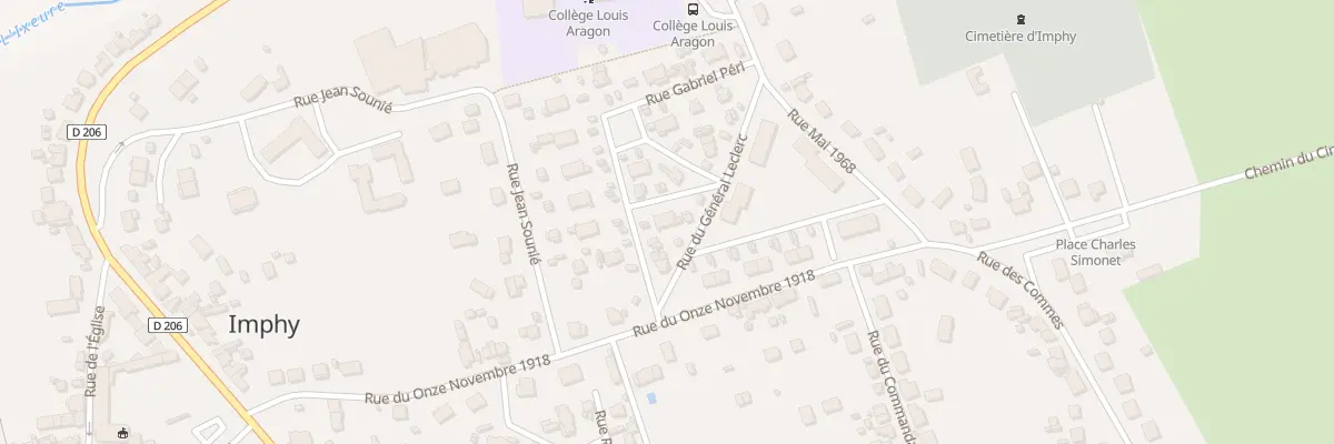 Plan du 3 Rue du Gen Leclerc à Imphy