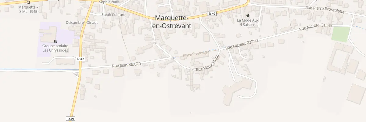 Plan du 7 Rue Victor Hugo à Marquette-en-Ostrevant
