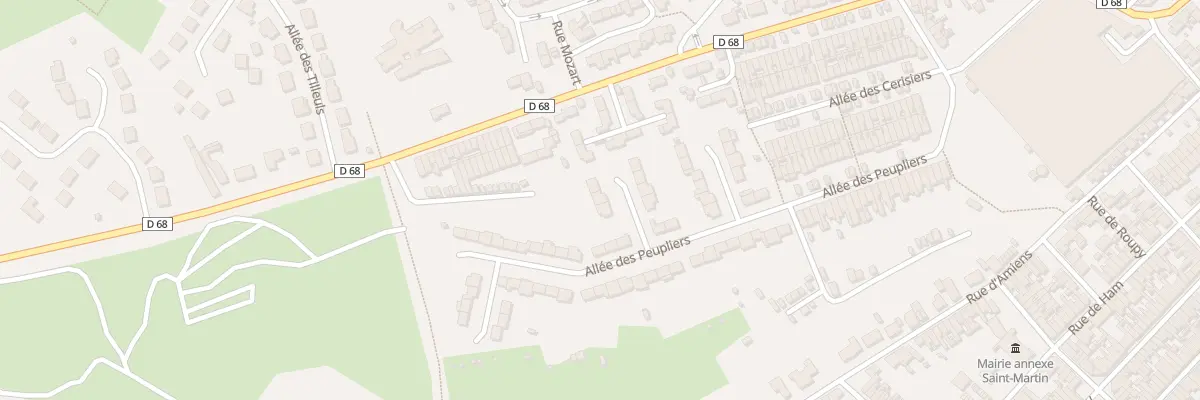 Plan du 90 All des Peupliers à Saint-Quentin