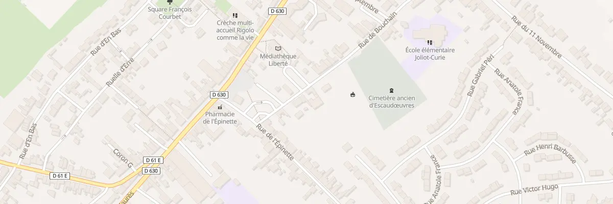 Plan du 6 Rue de Bouchain à Escaudœuvres