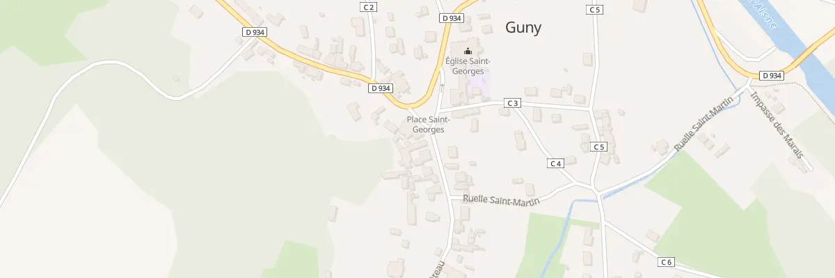 Plan du 8 Pl St Georges à Guny