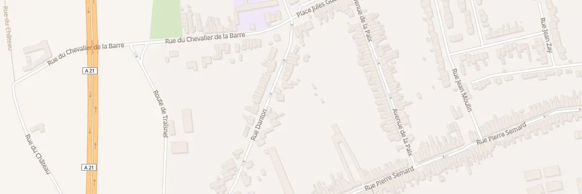 Plan du 19 Rue Danton à Somain