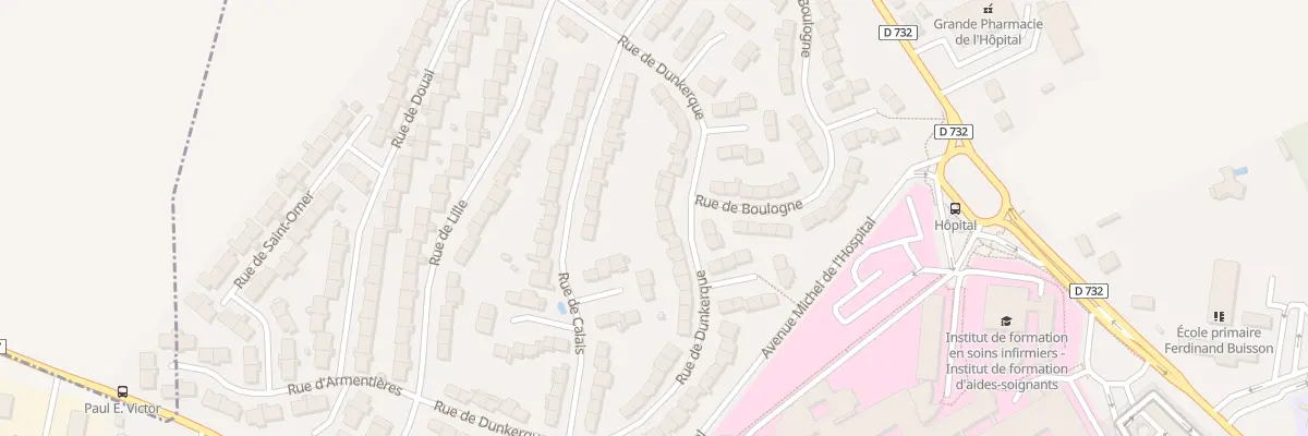 Plan du 22 Rue de Dunkerque à Saint-Quentin