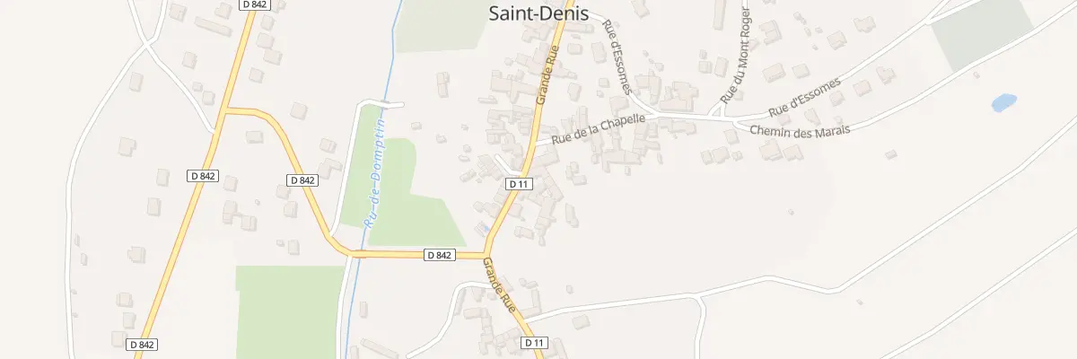 Plan du 34 Gr Grande Rue à Villiers-Saint-Denis