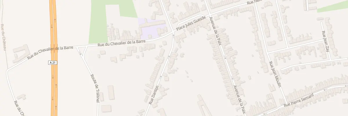 Plan du 7 Rue Danton à Somain