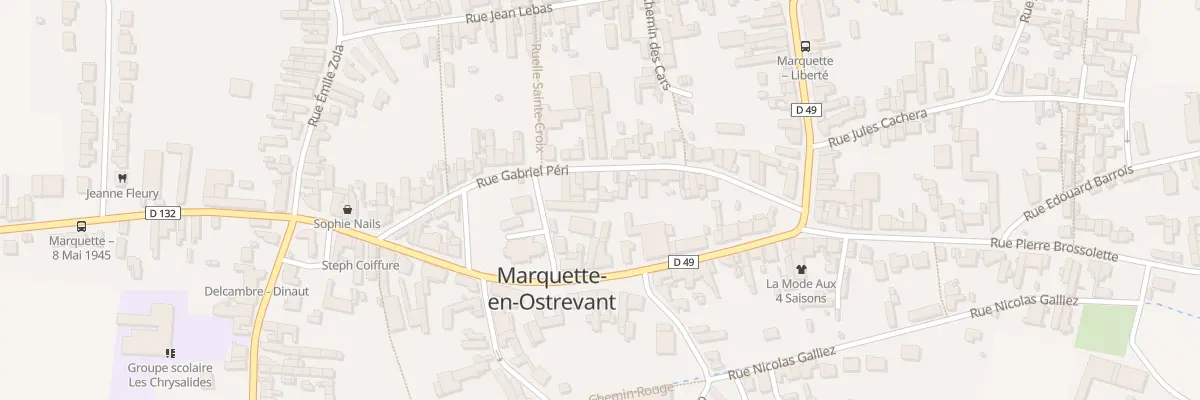 Plan du 16 Rue Gabriel Péri à Marquette-en-Ostrevant
