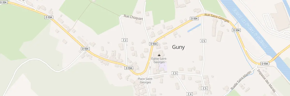 Plan du 1 Rue St Georges à Guny