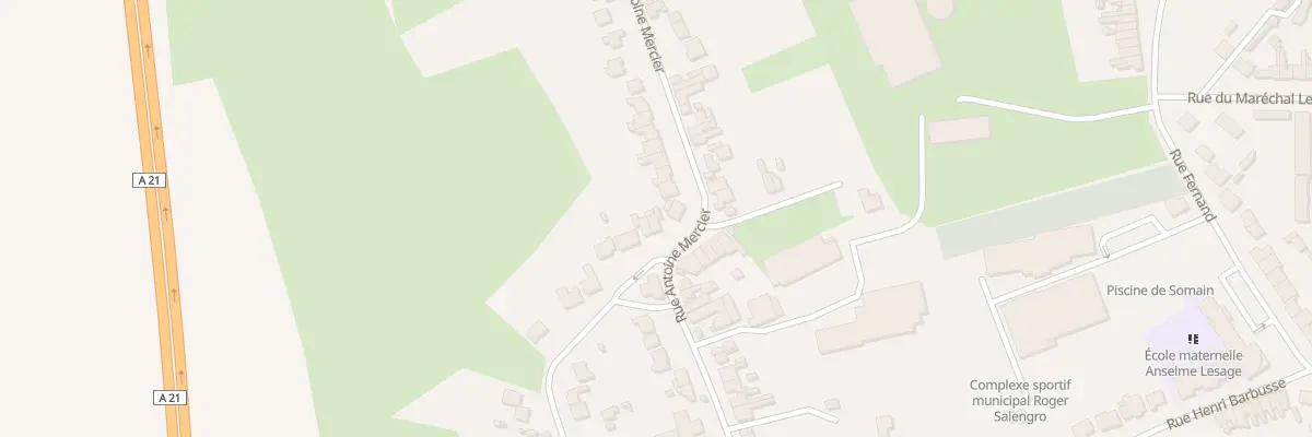 Plan du 33 Rue Antoine Mercier à Somain