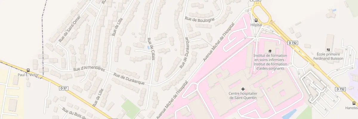 Plan du 40 Rue de Dunkerque à Saint-Quentin