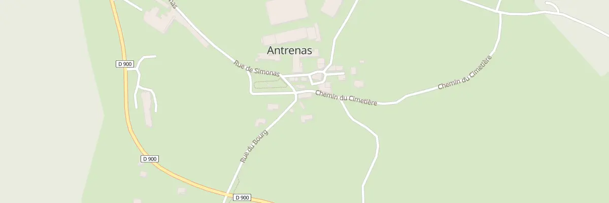 Plan du 5040 Antrenas à Antrenas