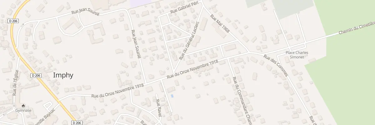 Plan du 27 Rue du Onze Novembre 1918 à Imphy