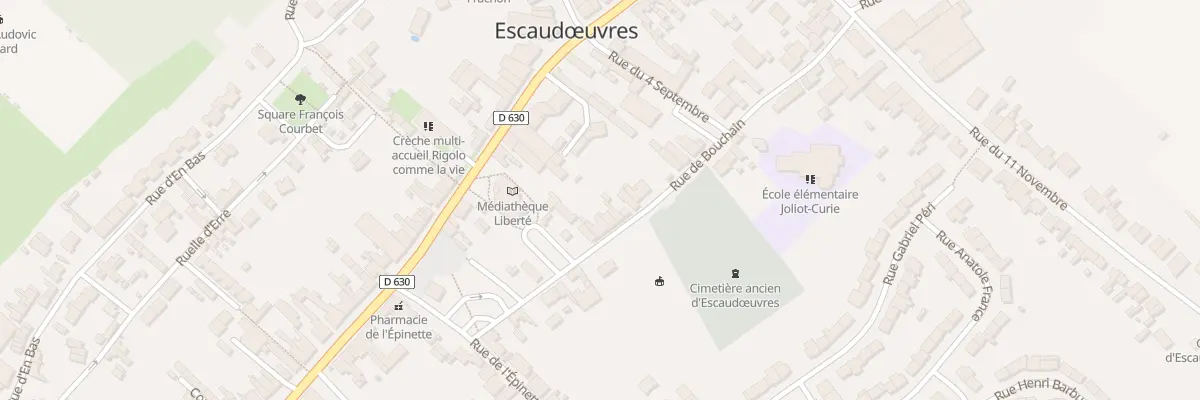 Plan du 21 Rue de Bouchain à Escaudœuvres
