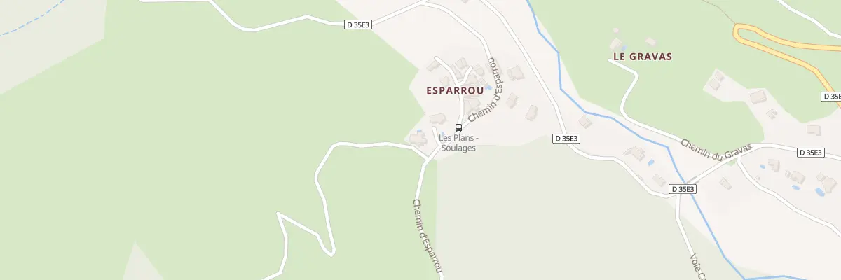 Plan du 258 Che d’Esparou aux Plans