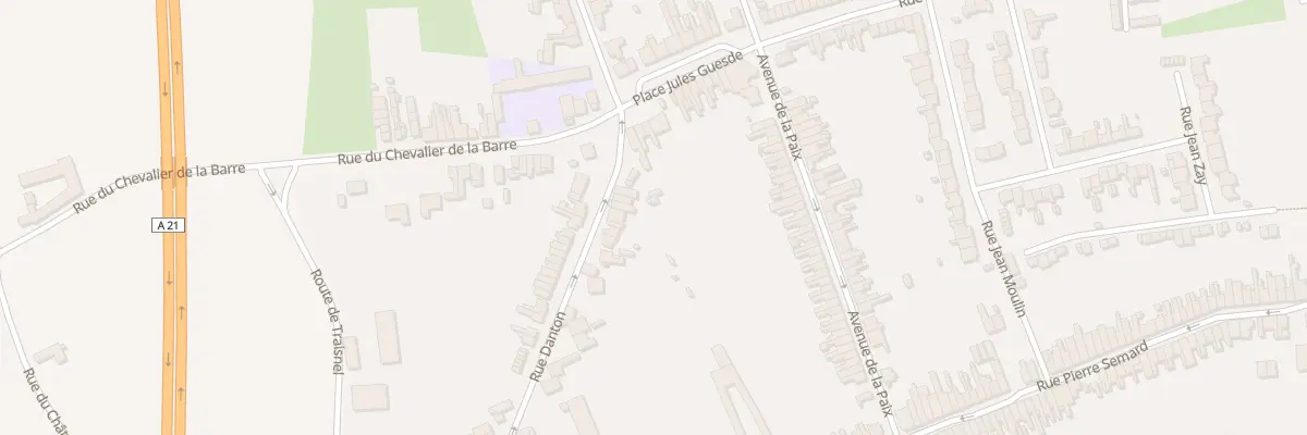 Plan du 5 Rue Danton à Somain