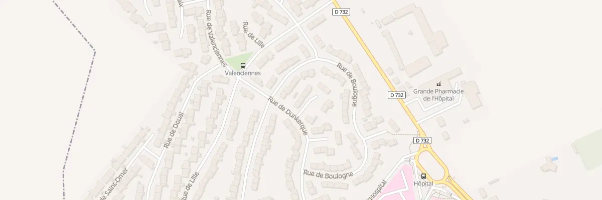 Plan du 7 Rue de Dunkerque à Saint-Quentin