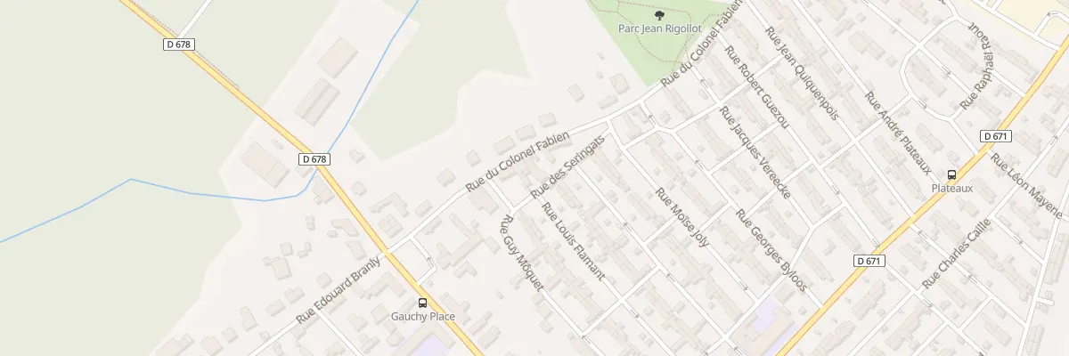 Plan du 1 Rue des Seringats à Gauchy