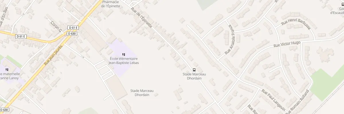 Plan du 30 Rue de l’Épinette à Escaudœuvres