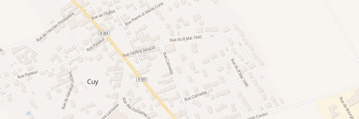 Plan du 20 Rue Calmette à Cuy