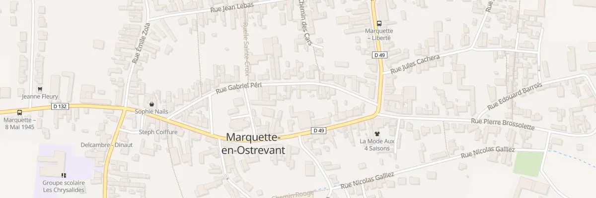 Plan du 12B Rue Gabriel Péri à Marquette-en-Ostrevant