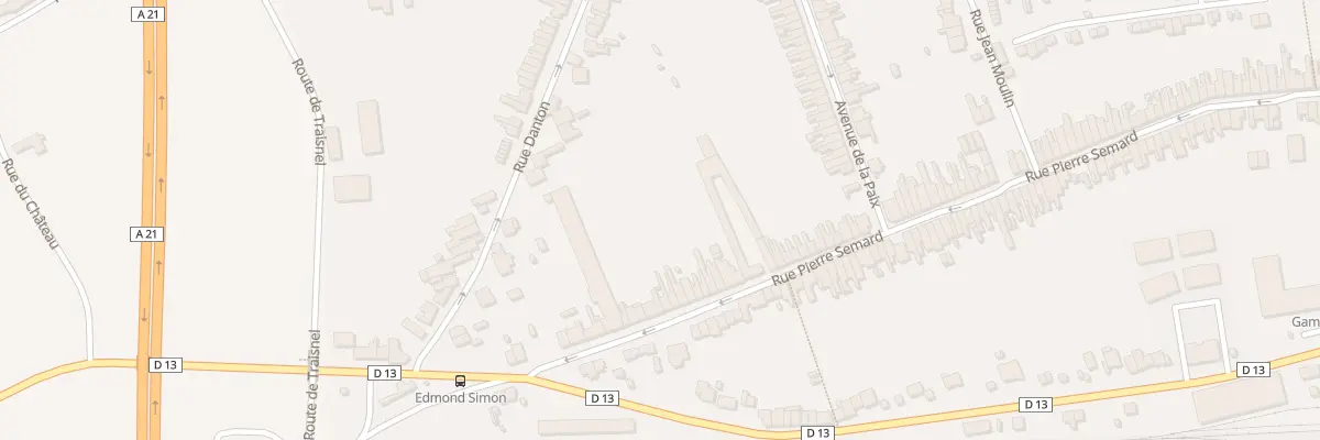 Plan du 222 Rue Pierre Semard à Somain