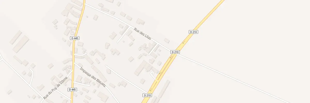 Plan du 16 Rue des Lilas à Thuret