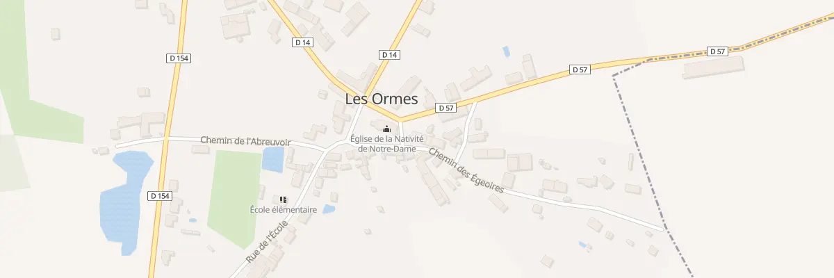 Plan du 43 Les Ormes aux Ormes