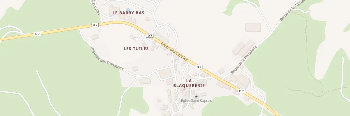 Plan du 5121 La Blaquererie à La Couvertoirade