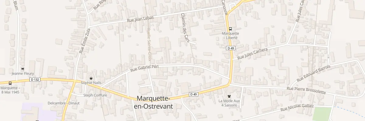 Plan du 9 Rue Gabriel Péri à Marquette-en-Ostrevant