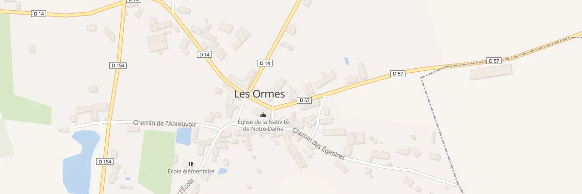 Plan du 1 Rte de Roncemay aux Ormes