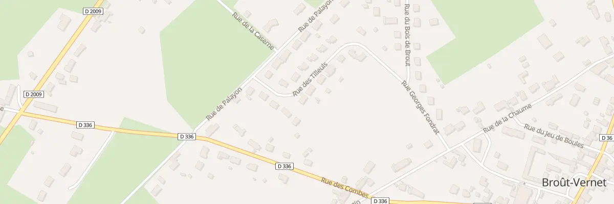 Plan du 11 Rue des Tilleuls à Broût-Vernet