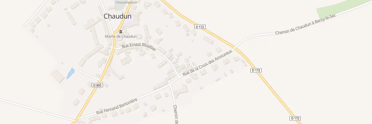 Plan du 5 Rue Ernest Rivaillier à Chaudun