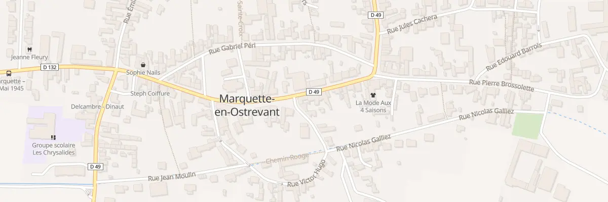 Plan du 18 Rue Pasteur à Marquette-en-Ostrevant