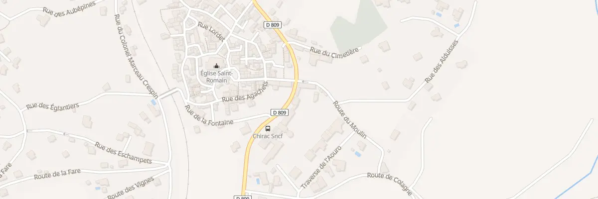 Plan du 39 Rte du Val de Colagne à Bourgs sur Colagne