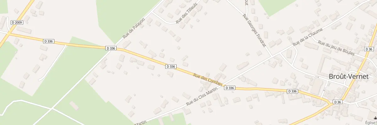 Plan du 6 Rue des Combes à Broût-Vernet