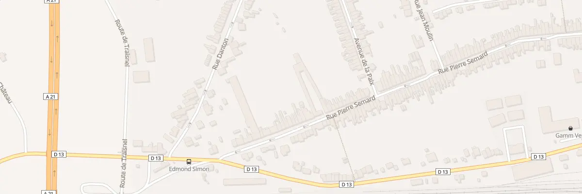 Plan du 216 Rue Pierre Semard à Somain