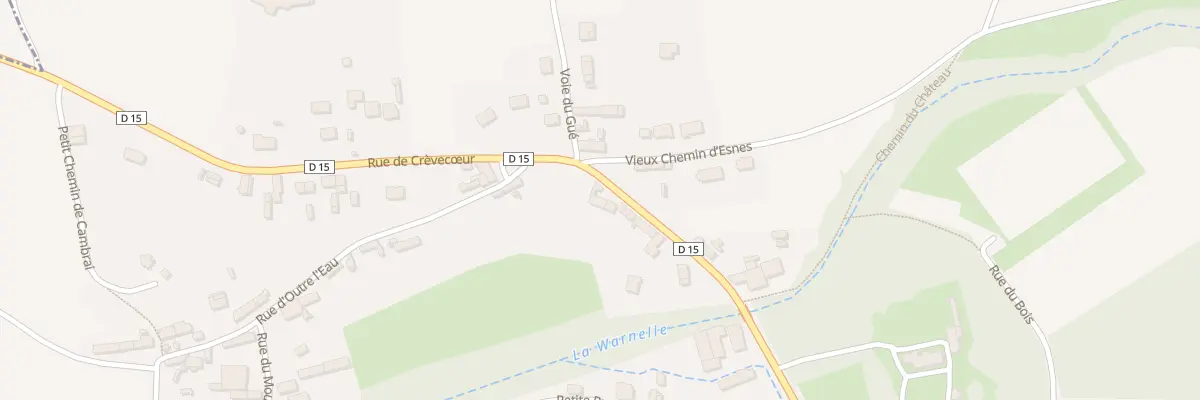 Plan du 21 Rue de Crèvecoeur à Lesdain