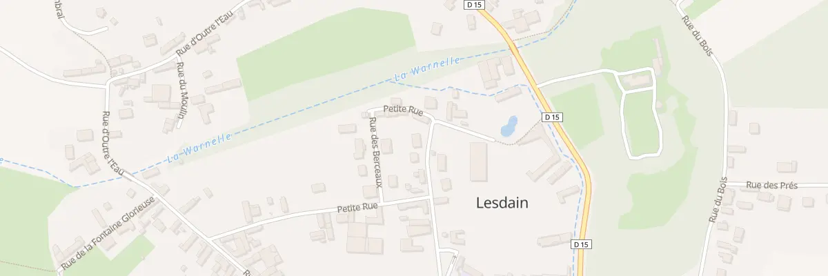 Plan du 1B Rue des Berceaux à Lesdain