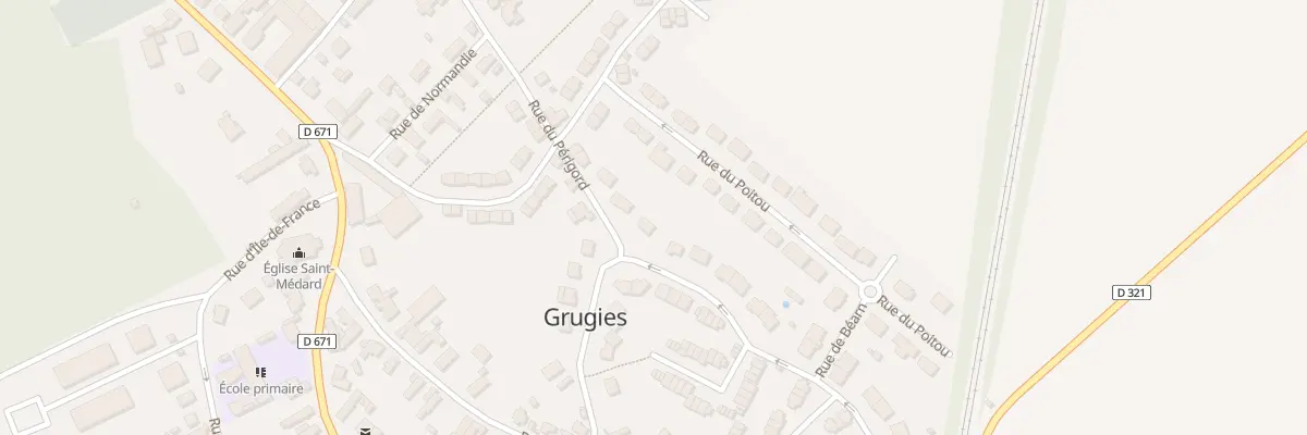 Plan du 24 Rue d’Alsace Lorraine à Grugies