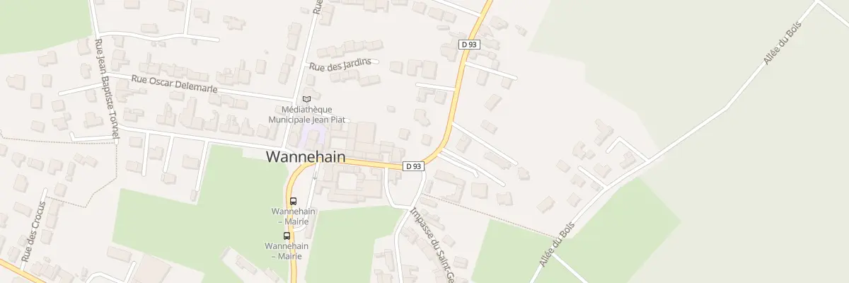Plan du 9 Rue de l’École à Wannehain